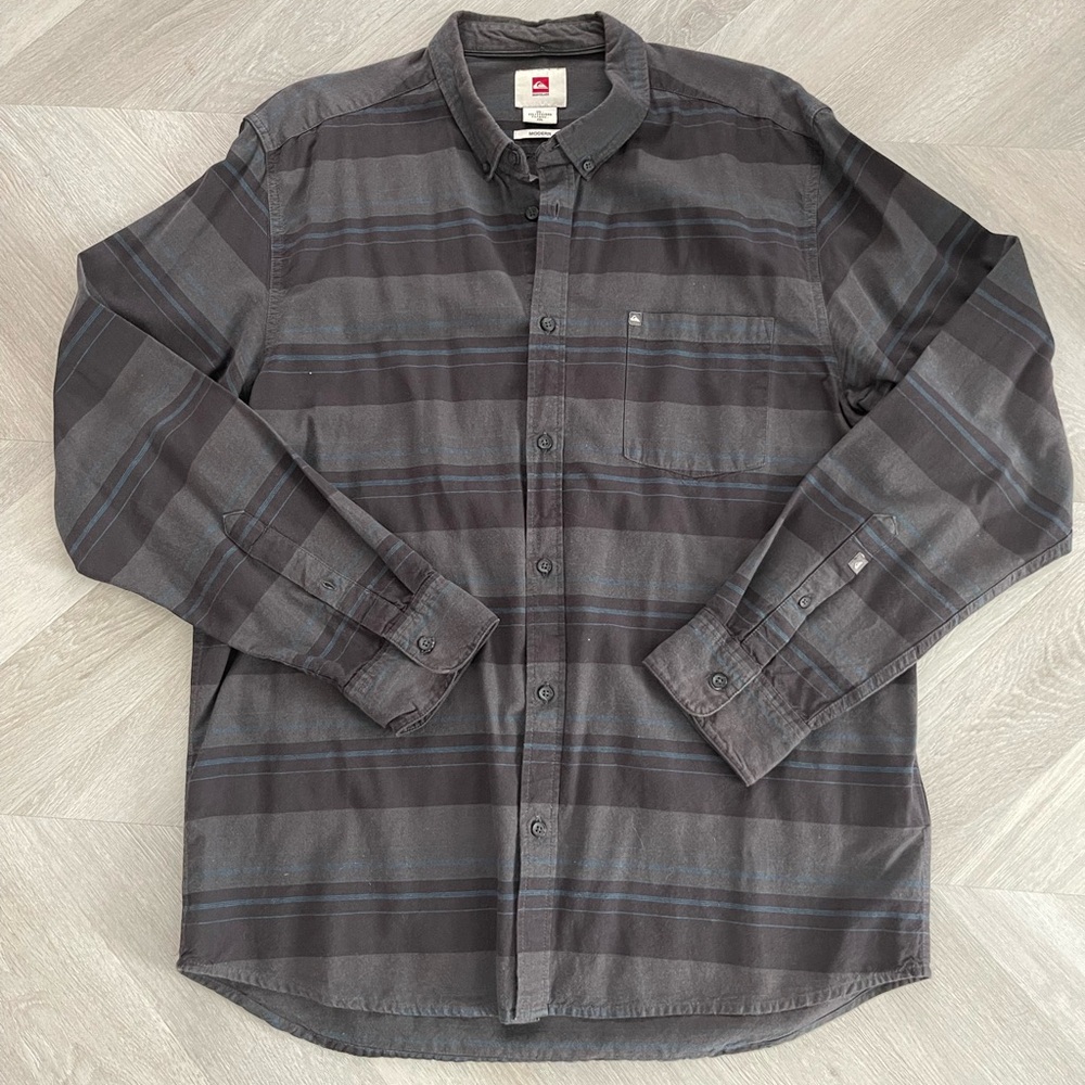 Quicksilver Plaid Button Down